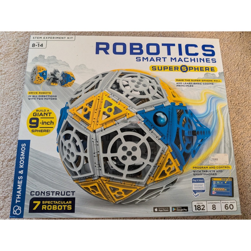 Thames & Kosmos Smart Machines Super Sphere STEM Robot Kit NIB